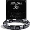 VGWON Bracciale Uomo, Idee Regalo Uomo, Bracciale Ematite Pietra Naturale | Braccialetti Uomo, Bracciale Occhio Di Tigre, Regalo San Valentino Per Lui, Idee Regalo Uomo Compleanno E Anniversario