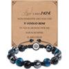VGWON Bracciale Uomo, Idee Regalo Uomo, Bracciale Ematite Pietra Naturale | Braccialetti Uomo, Bracciale Occhio Di Tigre, Regalo San Valentino Per Lui, Idee Regalo Uomo Compleanno E Anniversario