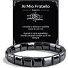 VGWON Bracciale Uomo, Idee Regalo Uomo, Bracciale Ematite Pietra Naturale | Braccialetti Uomo, Bracciale Occhio Di Tigre, Regalo San Valentino Per Lui, Idee Regalo Uomo Compleanno E Anniversario