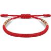 Aucuu Portafortuna Braccialetto, Braccialetti Intrecciati, Braccialetti Amicizia Intrecciati, Tibetano Amicizia Corda Bracciale, Bracciali Fatto a Mano, Bracciale Regolabile per Donne Uomo Bambini