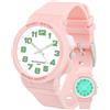 Juboos Orologio Analogico Quarzo Impermeabile per Bambini e Ragazzi 7-15 | Modello retroilluminato, bracciale in gomma morbido e leggero, ideale per sport all'aperto e giochi per bambini 7-15 anni