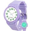 Juboos Orologio Analogico Quarzo Impermeabile per Bambini e Ragazzi 7-15 | Modello retroilluminato, bracciale in gomma morbido e leggero, ideale per sport all'aperto e giochi per bambini 7-15 anni
