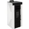 Stufe A Pellet Italia Niagara 9 kW - 5 Stelle Canalizzata Colore: Bianco