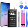 HUAENG Batteria per Galaxy S10 Plus, [versione migliorata] 7800 mAh EB-BG975ABU batteria interna di ricambio ad alta capacità per Samsung Galaxy S10 Plus/S10+ SM-G975F, con kit di attrezzi di riparazione