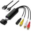 VIXLW Acquisizione video USB, scheda di acquisizione video, convertitore video RCA a USB, convertitore VHS Mini DV VCR Hi8 DVD a digitale per PC TV, Mac Windows Vista compatibile