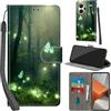 Haninsuze Cover per Xiaomi Redmi Note 13 Pro Plus 5G, Farfalla | Pelle PU Portafoglio, Porta Carte, Magnetica, Libro, Antiurto Custodia