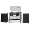 Steepletone PHOENIX 6 in 1 Music Centre High Speaker Volume, Triple CD Player, Vinyl Record Player, Twin Cassette, Radio FM e Bluetooth, Codifica riproduzione MP3, telecomando, altoparlanti stereo