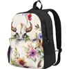HUIopq Runner Bull Skull Print Grande Capacità Borsa Da Viaggio Impermeabile Campeggio Pendolarismo Avventura All'aperto