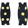 Slyzjdl 3 Pezzi Antiscivolo per Scarpe da Neve con 5 Punte Catene da Ghiaccio Universali per Stivali Coperture Antiscivolo Resistente all Usura