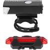 Domary Fari Fanali Posteriori Set Luce per Bici a LED Impermeabile Ricaricabile Tramite USB Alta luminosità Ampia Gamma di Illuminazione per Ciclismo Notturno Sport all'Aria Apert