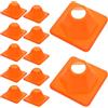WHAMVOX 12 Pezzi Cono Allenamento Calcio Mini, Stabilità Migliorata, PE | Uso per Pattini Rotelle e Corsa, Apertura Larga, Flessibile, Portatile, Resiste alla Deformazione