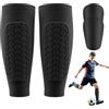 Bbtcxjs 1 paio di parastinchi da uomo e 1 paio di parastinchi | Parastinchi da calcio con maniche a compressione, parastinchi antiscivolo a nido d'ape per allenamento, sport