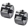 GNAUMORE Contapersone Manuale,Contatore Manuale,Contatore a Clicker,Contatores a Mano in Metallo con Display 4 Cifre,Contapersona Portatile per Corsa Golf Baseball per Contare Sport Golf Allenatore Scuola
