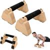 Zengest Maniglie per flessioni, in legno, per esercizi Calisthenics Equipment | Fitness Push Up Maniglie per la casa parallele per L Sit Dips Core Manopole Calestetic Equipment leggero portatile