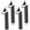 Lcarege 4 pezzi rivestimento interno in gomma inclinato a 30° 2x2x9 in porta canna da pesca inserto con cappuccio ovale cilindrico porta canna da pesca inserto per yacht, accessori kayak