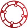 Feegow Singolo protettore corona 38-42T lega di alluminio | Lega di alluminio 6061, attacco BCD104mm, compatibilità 32-36T, finitura rossa, previene macchie di grasso della catena
