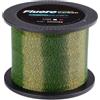 HaloModora Lenza da pesca d'acqua dolce 1000 m rivestimento mimetico verde | Motivo verde maculato, invisibile sott'acqua, lunghezza 1000 m, rivestimento resistente all'abrasione, uso di mare e lago