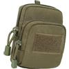 kokdid Marsupio con due scomparti con cerniera e pannello frontale a strappo, organizer in nylon per piccoli oggetti marsupio organizer in vita scomparto con cerniera pannello frontale per trasporto