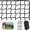 RATSTONE Rete per Pratica di Golf,rete da calcio,3 x 3 cm di maglia quadrata,rete HDPE annodata da 3 mm,Con fibbia di sicurezza e cavo elastico,Rete da allenamento per golf,baseball,hockey,ecc.