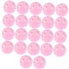 Cabilock 22 Pezzi Palline da Golf Forate in Plastica Rosa | Fori di Precisione, Riutilizzabili e Costante, per Principianti e Giocatori di Ogni Età