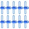 VlHpnpe Gancio in silicone, 10 pezzi porta canna da pesca | 10pcs esche da pesca gancio tenere supporto, asta in silicone pali gancio custode per attrezzatura da pesca accessorio