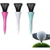 Generic Tee da golf 3 pezzi Mesh Design Tool Base Riduce l'attrito | Tee da golf indoor ad alta elasticità per uomini donne golfisti pratica bambini casa indoor papà