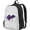 HUIopq Borsa da viaggio di grande capacità con stampa di amore viola resistente all'acqua campeggio pendolarismo avventura all'aperto