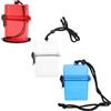 PACKOVE 3 Pezzi Scatola Stagna per Immersione con Cordino, Box Trasparente | Chiusura Rotante, Doppio Cerchio in Silicone, Struttura Antiurto, per Documenti e Contanti in Campeggio e Paddle