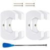 Generic Supporto da parete per kayak, 4 pezzi, in legno, per remi | Materiale in legno massiccio, design da parete, sicuro da appendere, supporto decorativo per kayak, canoe e