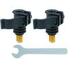 Tufgo Supporto per canna da pesca in metallo per allarmi da pesca grossolana | Design a connessione rapida, facile da installare, adatto per canne da pesca alla carpa, include chiave inglese