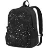 HUIopq Borsa da viaggio con stampa glitterata nera e bianca, grande capacità, resistente all'acqua, per campeggio, pendolarismo, avventura all'aria aperta