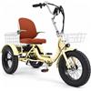 Motiro M43 Triciclo Elettrico per Adulti Pieghevole - Triciclo Elettrico Fatbike con Motore 250W, Batteria 48V 15Ah, Shimano 7Marcia, Sedile con Schienale, 2 Cestini