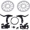 SUKITMISO Set di freni a disco meccanici per bicicletta, anteriore e posteriore, disco freno da 160 mm, pinza freno da 51 mm, set completo per mountain bike, bici da corsa, BMX