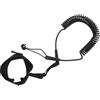 ULTECHNOVO Leash a Spirale da 10 Piedi per Surfboard e Paddle Board | Cinghia alla Caviglia in Tpu, Doppia Fibbia, Nero, per Surf e Kayak