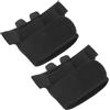 Kichvoe Paracalli da Palestra Antiscivolo a Metà Mano Cinturino Regolabile | Protezione Ergonomica per Palmo, Superficie Testurizzata, Sbr PVC Poliestere, Nero per Bilancieri