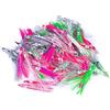 Drawup Esche morbide per calamari, 10 pezzi, dimensioni miste, in PVC | Materiale morbido PVC, effetto bagliore, dimensioni miste 5-12 cm, colori casuali, ideale per la pesca in mare