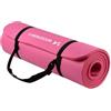 WOZINSKY tappetino da yoga fitness tappetino fitness Pilates tappetino da ginnastica tappetino da ginnastica tappetino da allenamento tappetino sportivo con tracolla 181 cm X 63 cm X 1 cm (Rosa)