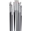Kivivaka Raggi piatti in acciaio per bici, 275 mm, testa dritta, 14 G | Acciaio speciale T302, resistenza alla rottura 270kgf, lunghezza 265mm, design a testa dritta, uso bici da strada