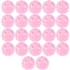 SUPVOX 22 Pezzi Palla da Golf in Plastica Rosa PE Fori, Pratica | Fori di Precisione, Equilibrato e Costante, per Reti da Golf e Allenamento Scolastico