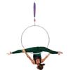 Candygou Aerial Hoop Lyra - Set di anelli per yoga, acrobatica, circo, 95 cm | Aerial Hoop - Set di anelli ad aria girevoli in acciaio inox 30 kN, moschettone 25 kN, per acrobatica, ginnastica, 95 cm