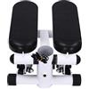 TaNeHaKi Stepper Fitness con manubrio idraulico, schermo e bande di resistenza | Macchina stepping, altezza regolabile, pedali larghi, carico 150 kg per gambe cardio casa, appartamento, ufficio e palestra