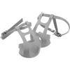 UPKOCH 2 Pezzi Cinghie Fermapiedi per Pedale Bici, , Leggere, Nera | Plastica, Metallo e Nylon, Montaggio Semplice, Posizionamento del Piede Ottimizzato, Uso Ciclistico Quotidiano