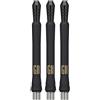 Target Darts Phil Taylor Gen 11 Power 9-Five Shafts, Raw Power Titanium Shafts Pack of 3 | Phil Taylor G11 Black Shaft Set, Accessori Professionali per Freccette - Lunghezza Corta/Intermedia/Media