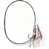 Tufgo Singolo gancio Pesce Pelle Esca 4cm Punto Design Singolo Gancio Pesce | Ideale per acqua salata, bersagli di branzino e per specie dentici, bigeye per pesca a traina offshore, acque profonde