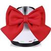 Yelvera Accessorio per arco casco 30 cm colore rosso accessorio arco casco | 30 cm di grandi dimensioni, materiale ABS rosa, design 3D a doppio strato, si adatta a tutti i caschi