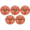 MOBUTOFU 5 Pezzi Tappino Valvola Pneumatico a Forma di Basket, Arancia, Rame | Design Creativo Testurizzato, Protegge Dalla Polvere e Limita le Perdite D'aria, per Veicoli a Due Ruote
