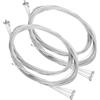 JECOMPRIS 4 Pezzi Cavo Freno per Bicicletta in Acciaio Inox, Argento | Ciclismo su Strada e Montagna, Manutenzione Facile, Ricambio per Telai Pieghevoli e Guaina