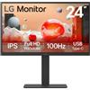 LG 24BA750-B Monitor PC 60,5 cm (23.8) 1920 x 1080 Pixel Full HD LCD Nero