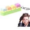 Generico Portachiavi Fidget Con Tastiera - Tastiera Fidget Toys Con Luce, Giocattolo Fidget Con Tastiera, Portachiavi Fidget Con 4 Tastiere, Giocattolo Per Decompressione Delle Dita, Clicker Con Clip