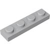 XYEIUGO GDS-504 3710 Piastra 1x4, Grigio bluastro chiaro, 100 pezzi | Compatibile con LEGO. Per completare set e creare modelli MOC o fai-da-te. Tonalità uniforme tra pezzi dello stesso colore
